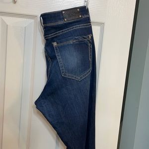 Buckle black boot cut jeans 29x32